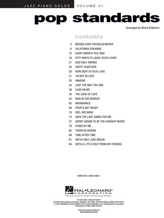 Pop Standards Jazz Piano Solos Series Volume 41 爵士音樂鋼琴 獨奏 | 小雅音樂 Hsiaoya Music