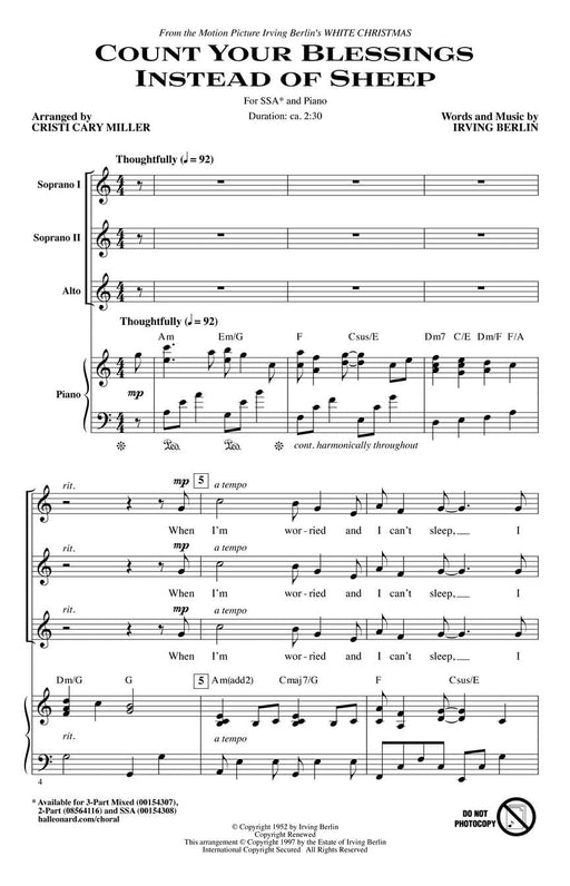 Count Your Blessings Instead Of Sheep from White Christmas | 小雅音樂 Hsiaoya Music