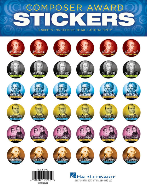 Composer Award Stickers 作曲家 | 小雅音樂 Hsiaoya Music