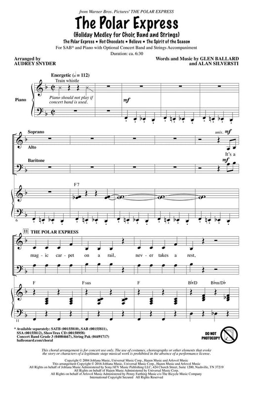 The Polar Express Holiday Medley for Choir, Band and Strings 組合曲 弦樂 | 小雅音樂 Hsiaoya Music