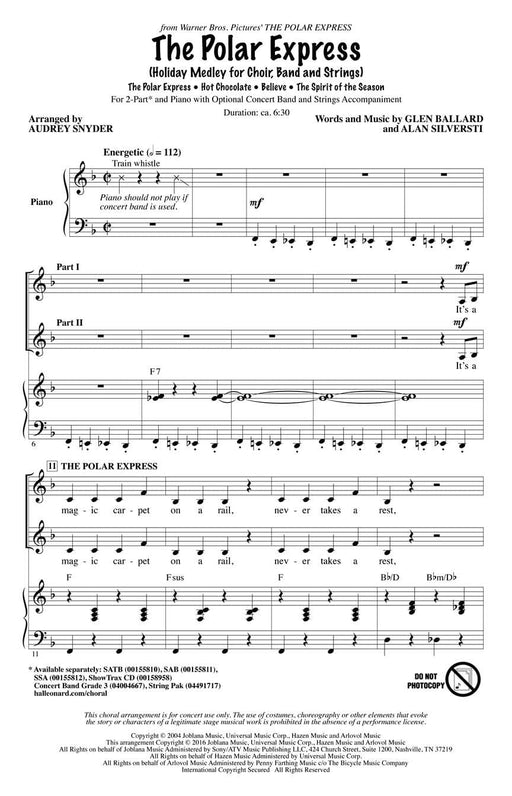 The Polar Express Holiday Medley for Choir, Band and Strings 組合曲 弦樂 | 小雅音樂 Hsiaoya Music