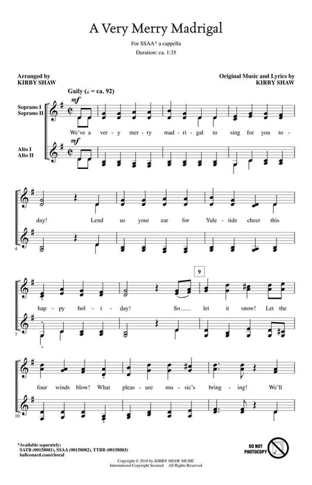 A Very Merry Madrigal 牧歌 | 小雅音樂 Hsiaoya Music