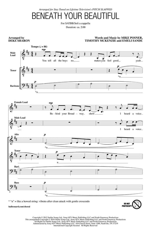 Beneath Your Beautiful from Pitch Slapped | 小雅音樂 Hsiaoya Music