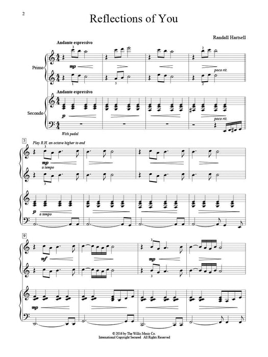 Reflections of You 1 Piano, 4 Hands/Early Intermediate Level 鋼琴 | 小雅音樂 Hsiaoya Music