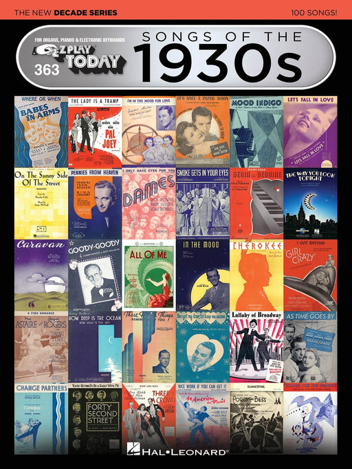 Songs of the 1930s - The New Decade Series E-Z Play® Today Volume 363 | 小雅音樂 Hsiaoya Music
