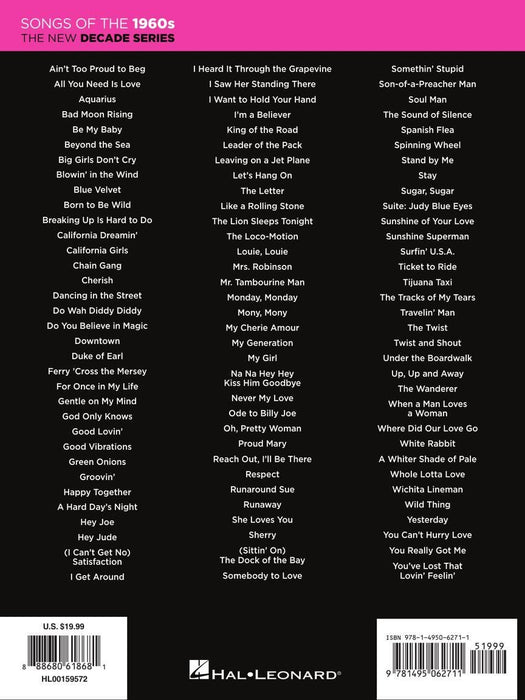 Songs of the 1960s - The New Decade Series E-Z Play® Today Volume 366 | 小雅音樂 Hsiaoya Music