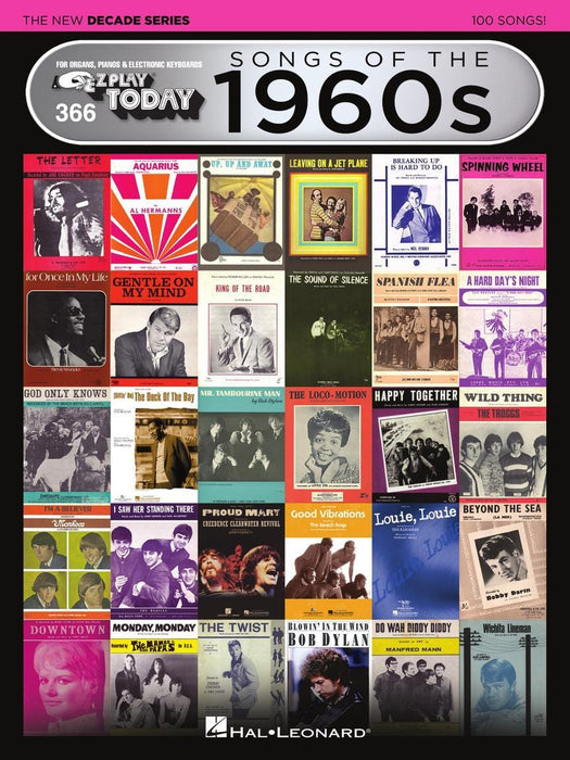 Songs of the 1960s - The New Decade Series E-Z Play® Today Volume 366 | 小雅音樂 Hsiaoya Music