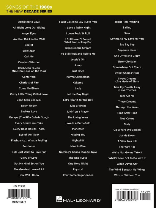 Songs of the 1980s - The New Decade Series E-Z Play® Today Volume 368 | 小雅音樂 Hsiaoya Music