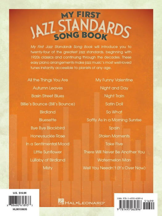 My First Jazz Standards Song Book A Treasury of Favorite Songs to Play 爵士音樂 | 小雅音樂 Hsiaoya Music