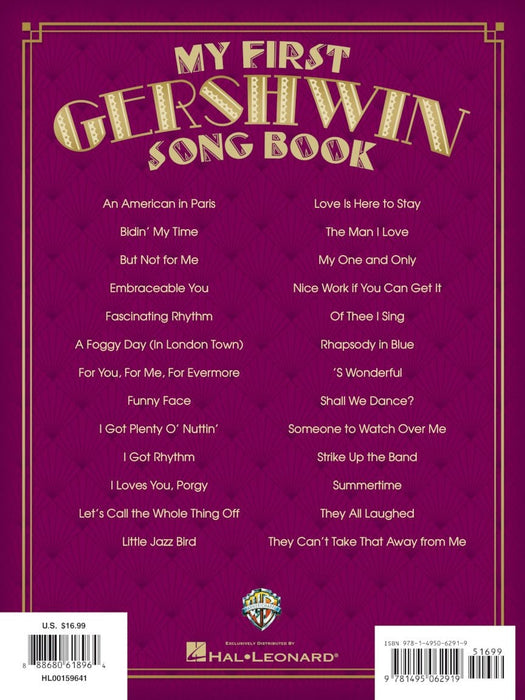 My First Gershwin Song Book A Treasury of Favorite Songs to Play 蓋希文 | 小雅音樂 Hsiaoya Music