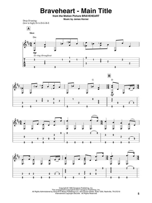 Fingerpicking Film Score Music 15 Famous Pieces Arranged for Solo Guitar in Standard Notation & Tablature 小品 獨奏 吉他 指法譜 | 小雅音樂 Hsiaoya Music