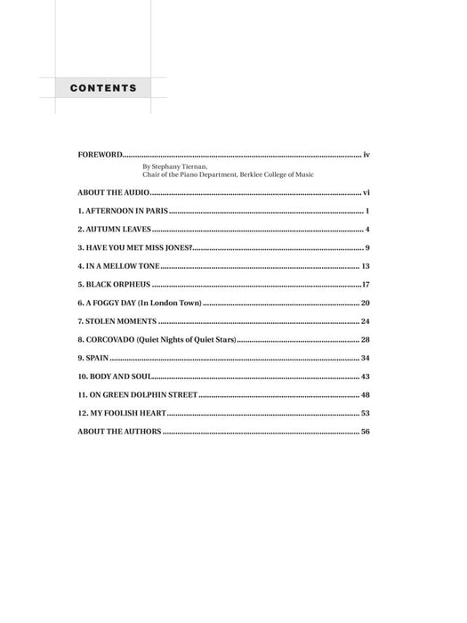 Berklee Jazz Standards for Solo Piano 爵士音樂 獨奏 鋼琴 | 小雅音樂 Hsiaoya Music