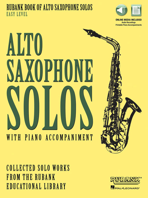 Rubank Book of Alto Saxophone Solos - Easy Level Book with Online Audio (stream or download) 中音薩氏管 | 小雅音樂 Hsiaoya Music