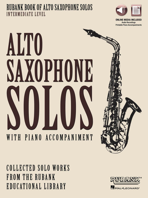 Rubank Book of Alto Saxophone Solos - Intermediate Level Book with Online Audio (stream or download) 中音薩氏管 | 小雅音樂 Hsiaoya Music