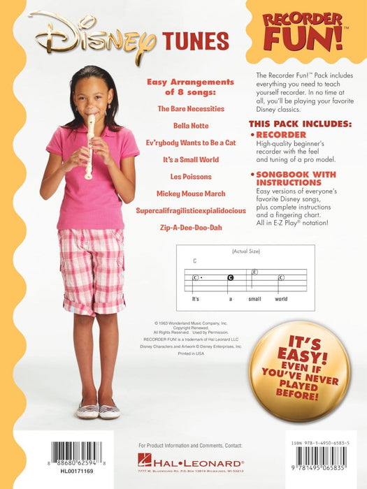 Disney Tunes - Recorder Fun! Pack with Songbook and Instrument 樂器 | 小雅音樂 Hsiaoya Music