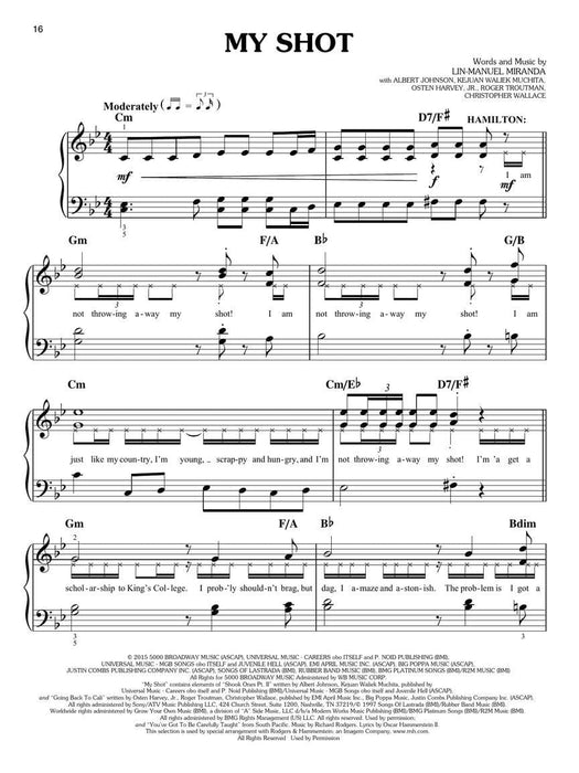 Hamilton Easy Piano Selections 鋼琴 | 小雅音樂 Hsiaoya Music