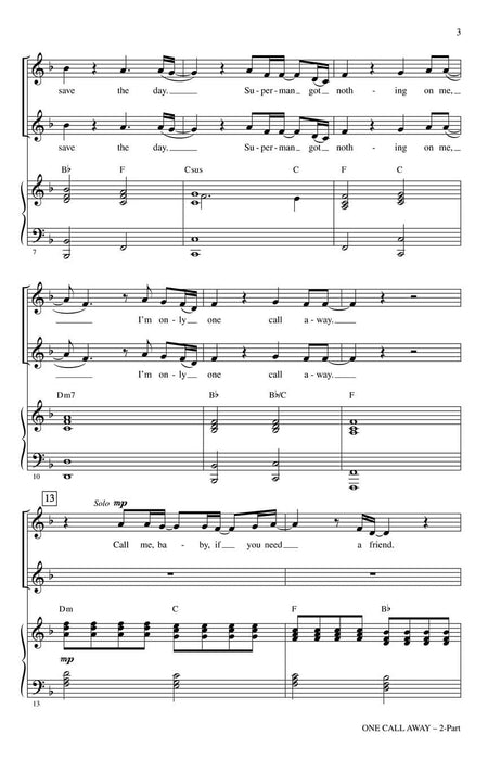 One Call Away | 小雅音樂 Hsiaoya Music