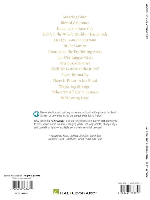 Gospel Hymns for Tenor Sax Instrumental Play-Along | 小雅音樂 Hsiaoya Music