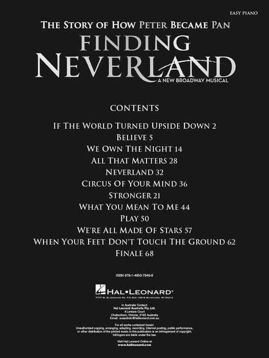 Finding Neverland - Easy Piano Selections The Story of How Peter Become Pan 鋼琴 | 小雅音樂 Hsiaoya Music