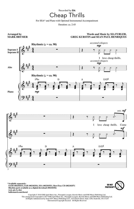 Cheap Thrills | 小雅音樂 Hsiaoya Music