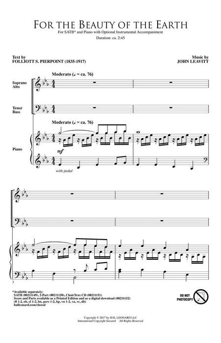 For the Beauty of the Earth | 小雅音樂 Hsiaoya Music