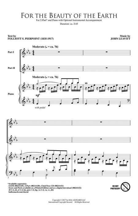 For the Beauty of the Earth | 小雅音樂 Hsiaoya Music