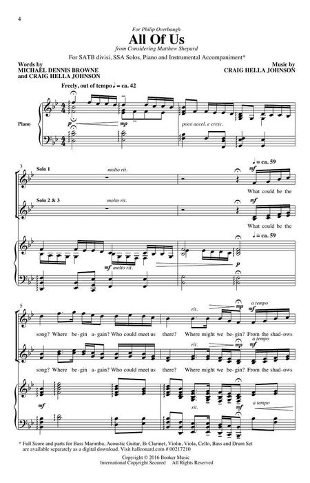 All of Us from Considering Matthew Shepard | 小雅音樂 Hsiaoya Music