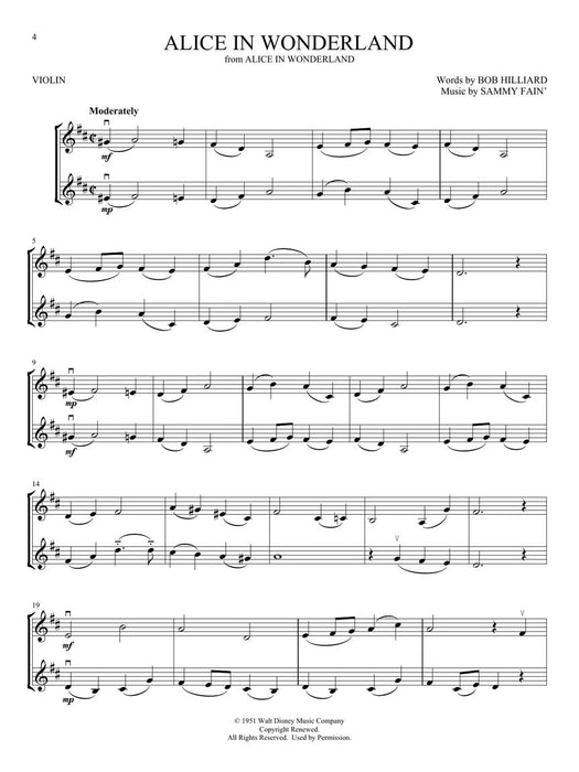 Disney Songs for Violin Duet 小提琴 二重奏 | 小雅音樂 Hsiaoya Music