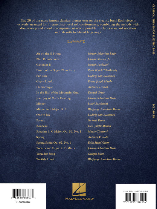 Classical Themes for Electric Bass 20 Pieces for Practice and Solo Performance in Standard Notation & Tab 古典 小品 獨奏 | 小雅音樂 Hsiaoya Music