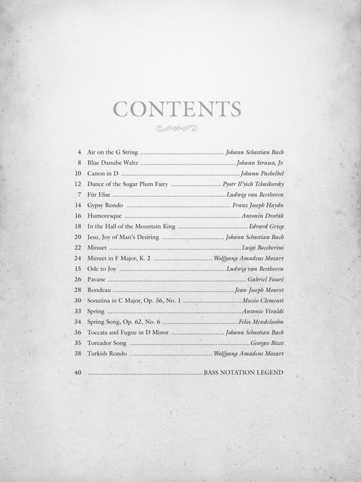 Classical Themes for Electric Bass 20 Pieces for Practice and Solo Performance in Standard Notation & Tab 古典 小品 獨奏 | 小雅音樂 Hsiaoya Music