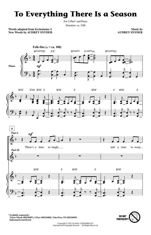 To Everything There Is a Season Discovery Level 2 | 小雅音樂 Hsiaoya Music