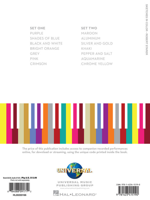 Robert Starer - Sketches in Color Sets One and Two for Piano Solo 鋼琴 獨奏 | 小雅音樂 Hsiaoya Music