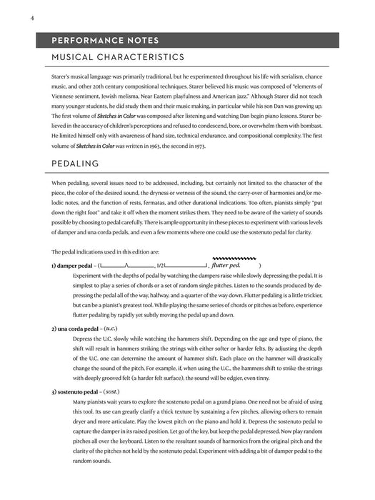 Robert Starer - Sketches in Color Sets One and Two for Piano Solo 鋼琴 獨奏 | 小雅音樂 Hsiaoya Music