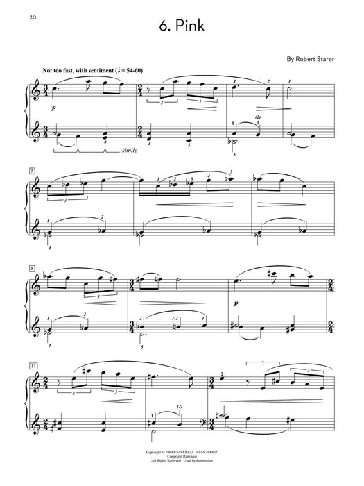 Robert Starer - Sketches in Color Sets One and Two for Piano Solo 鋼琴 獨奏 | 小雅音樂 Hsiaoya Music