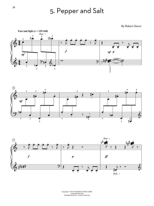 Robert Starer - Sketches in Color Sets One and Two for Piano Solo 鋼琴 獨奏 | 小雅音樂 Hsiaoya Music