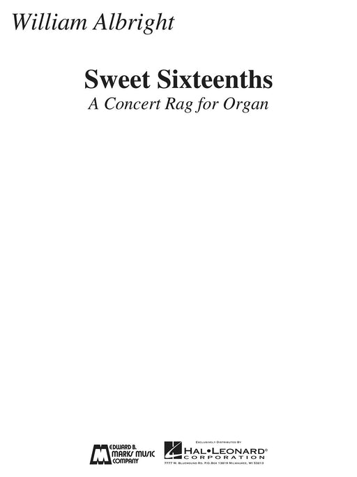 Sweet Sixteenths A Concert Rag for Organ 繁音曲 管風琴 | 小雅音樂 Hsiaoya Music