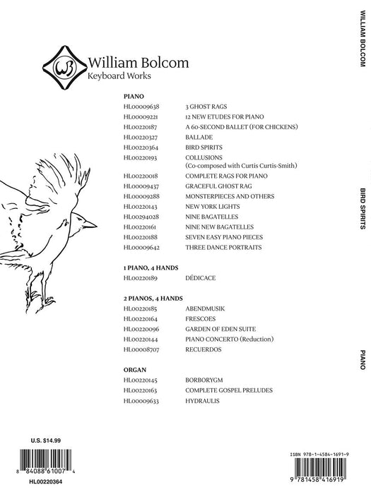 Bird Spirits Nine Piano Pieces First Edition 鋼琴 小品 | 小雅音樂 Hsiaoya Music