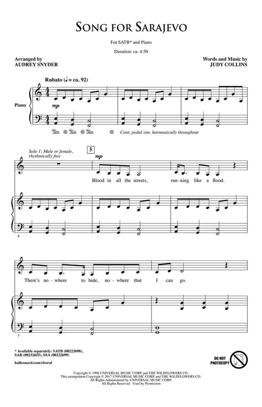 Song for Sarajevo | 小雅音樂 Hsiaoya Music