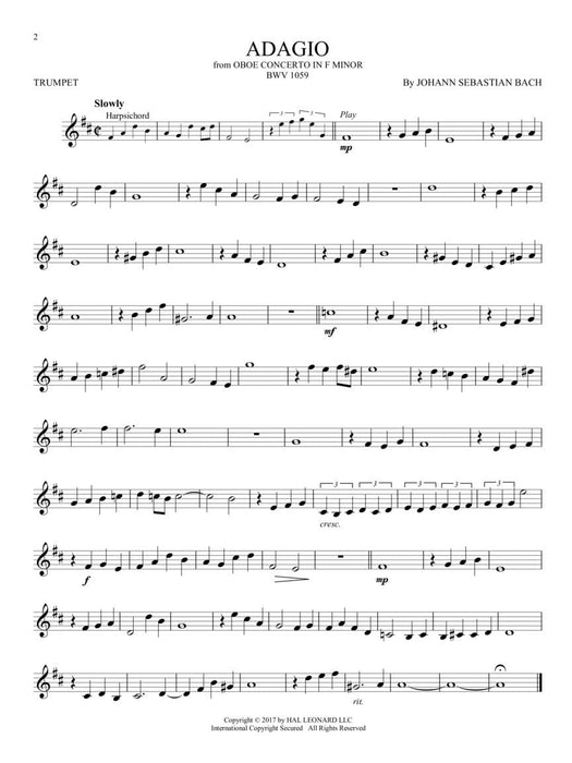 The Very Best of Bach Instrumental Play-Along® for Trumpet 巴赫約翰‧瑟巴斯提安 小號 | 小雅音樂 Hsiaoya Music