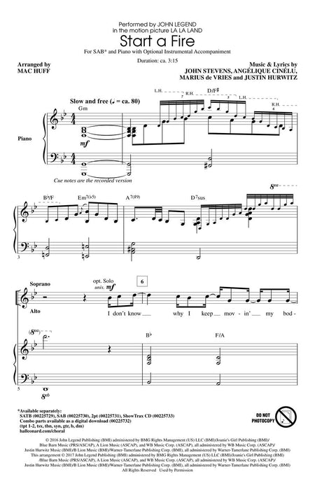 Start a Fire from La La Land | 小雅音樂 Hsiaoya Music