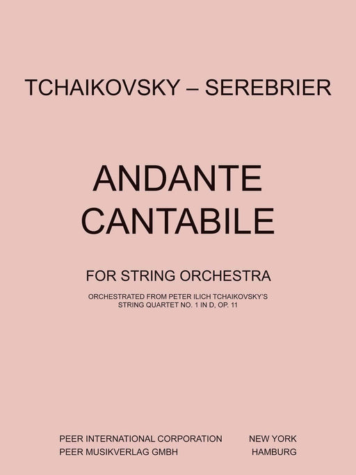 Andante Cantabile String Orchestra Score 柴科夫斯基‧彼得 行板 弦樂團 | 小雅音樂 Hsiaoya Music
