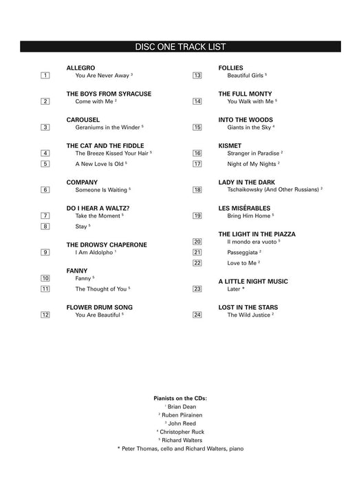 Musical Theatre for Classical Singers Tenor, Accompaniment CDs 古典 伴奏 | 小雅音樂 Hsiaoya Music