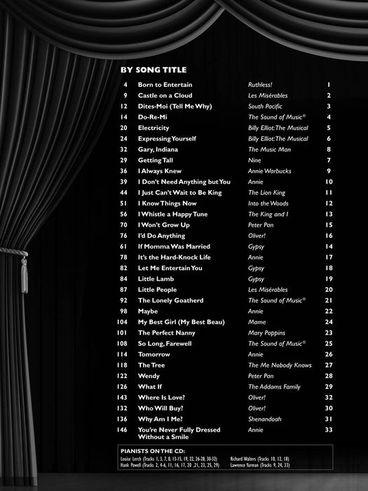 Broadway Songs for Kids Songs Originally Sung on Stage by Children 百老匯 | 小雅音樂 Hsiaoya Music