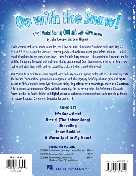 On with the Snow! A HOT Musical Starring COOL Kids with WARM Hearts | 小雅音樂 Hsiaoya Music