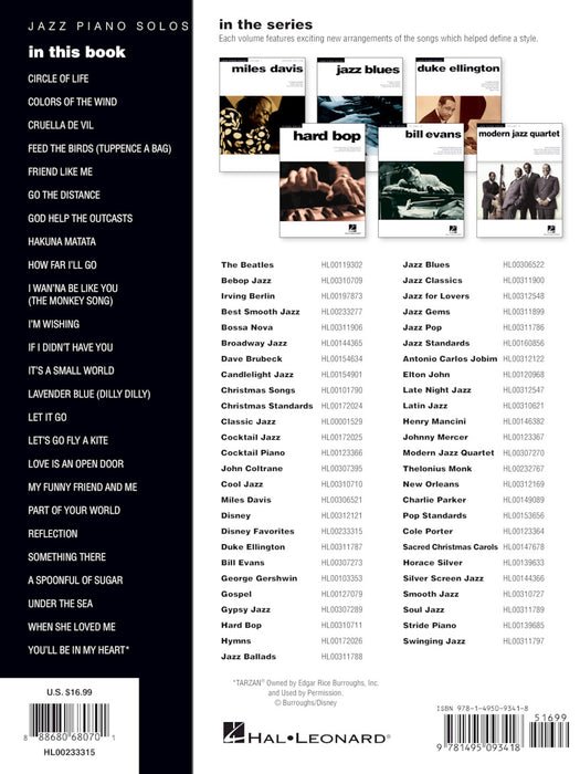Disney Favorites Jazz Piano Solos Series Volume 51 爵士音樂鋼琴 獨奏 | 小雅音樂 Hsiaoya Music