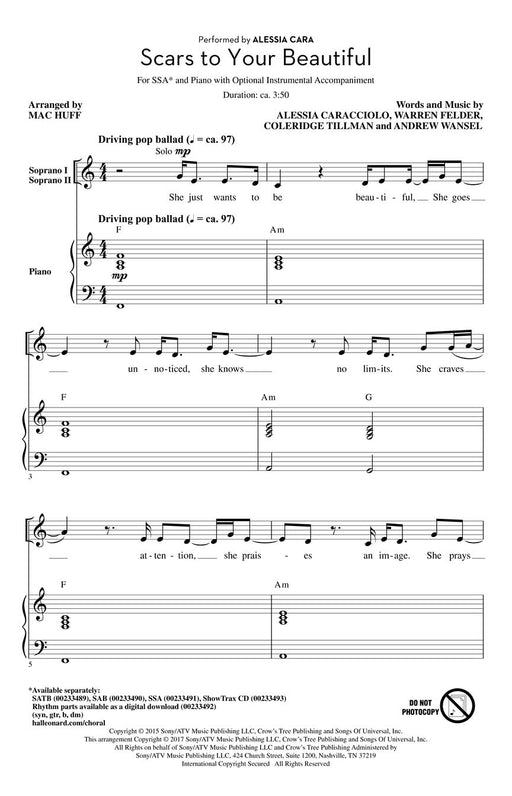 Scars to Your Beautiful | 小雅音樂 Hsiaoya Music