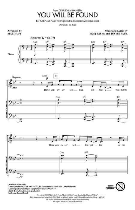 You Will Be Found from Dear Evan Hansen | 小雅音樂 Hsiaoya Music