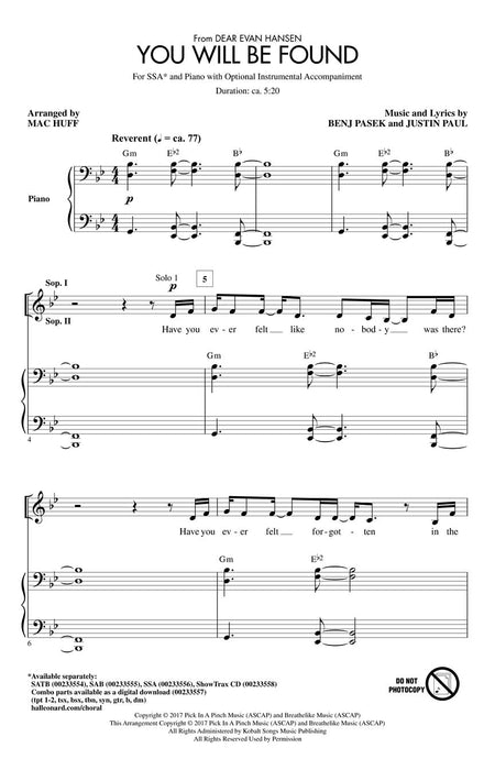 You Will Be Found from Dear Evan Hansen | 小雅音樂 Hsiaoya Music