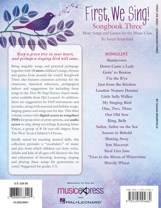 First, We Sing! Songbook Three More Songs and Games for the Music Class | 小雅音樂 Hsiaoya Music