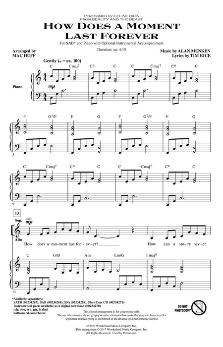 How Does a Moment Last Forever from Beauty and the Beast | 小雅音樂 Hsiaoya Music